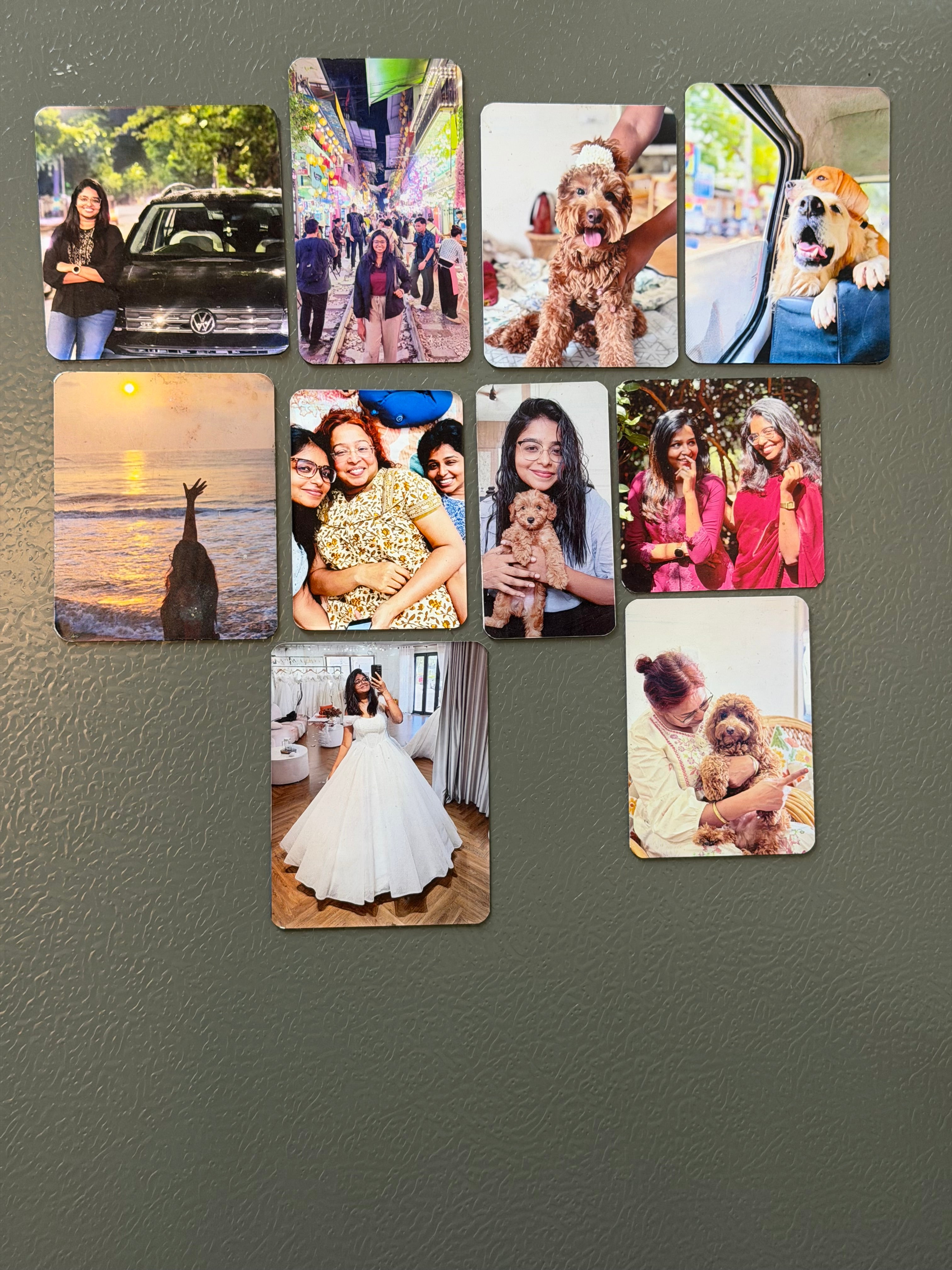 SLIM FRIDGE MAGNET PHOTO (vinyl) 16 piece