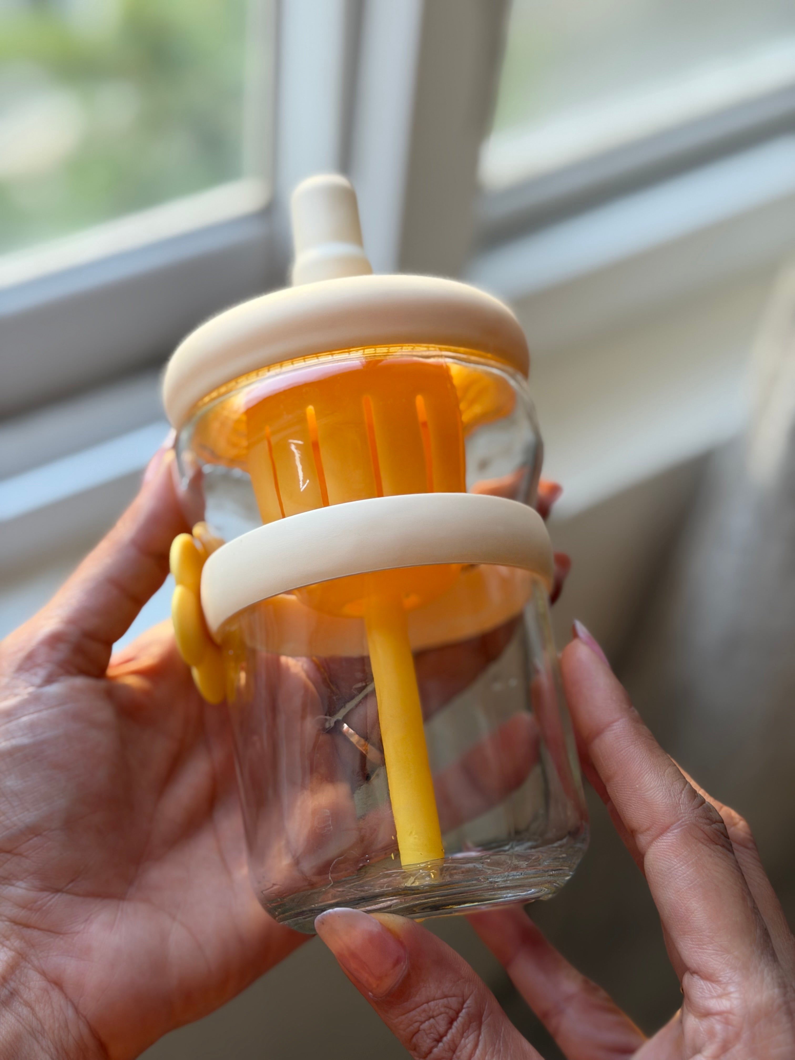 Cute yellow glass