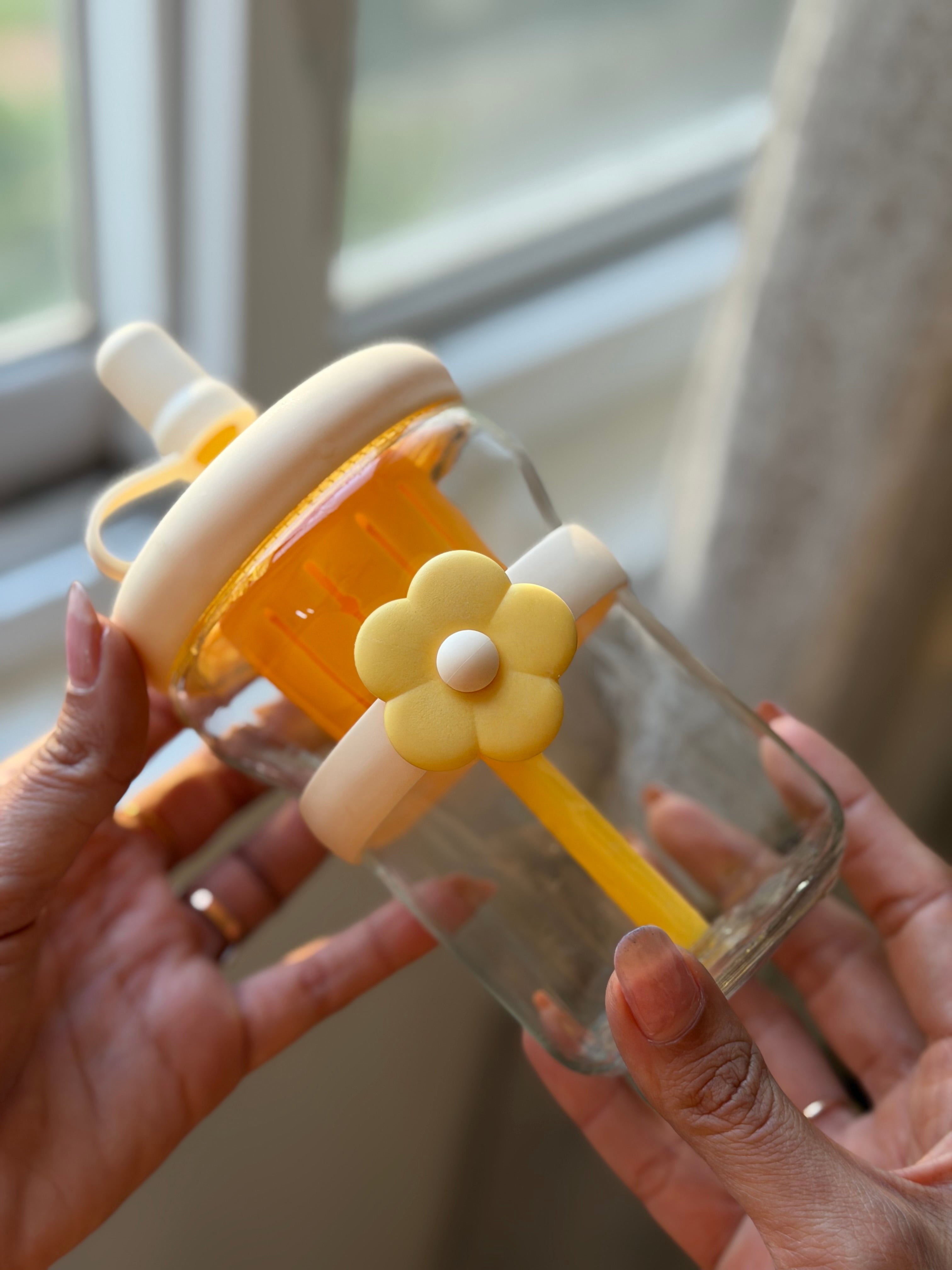 Cute yellow glass