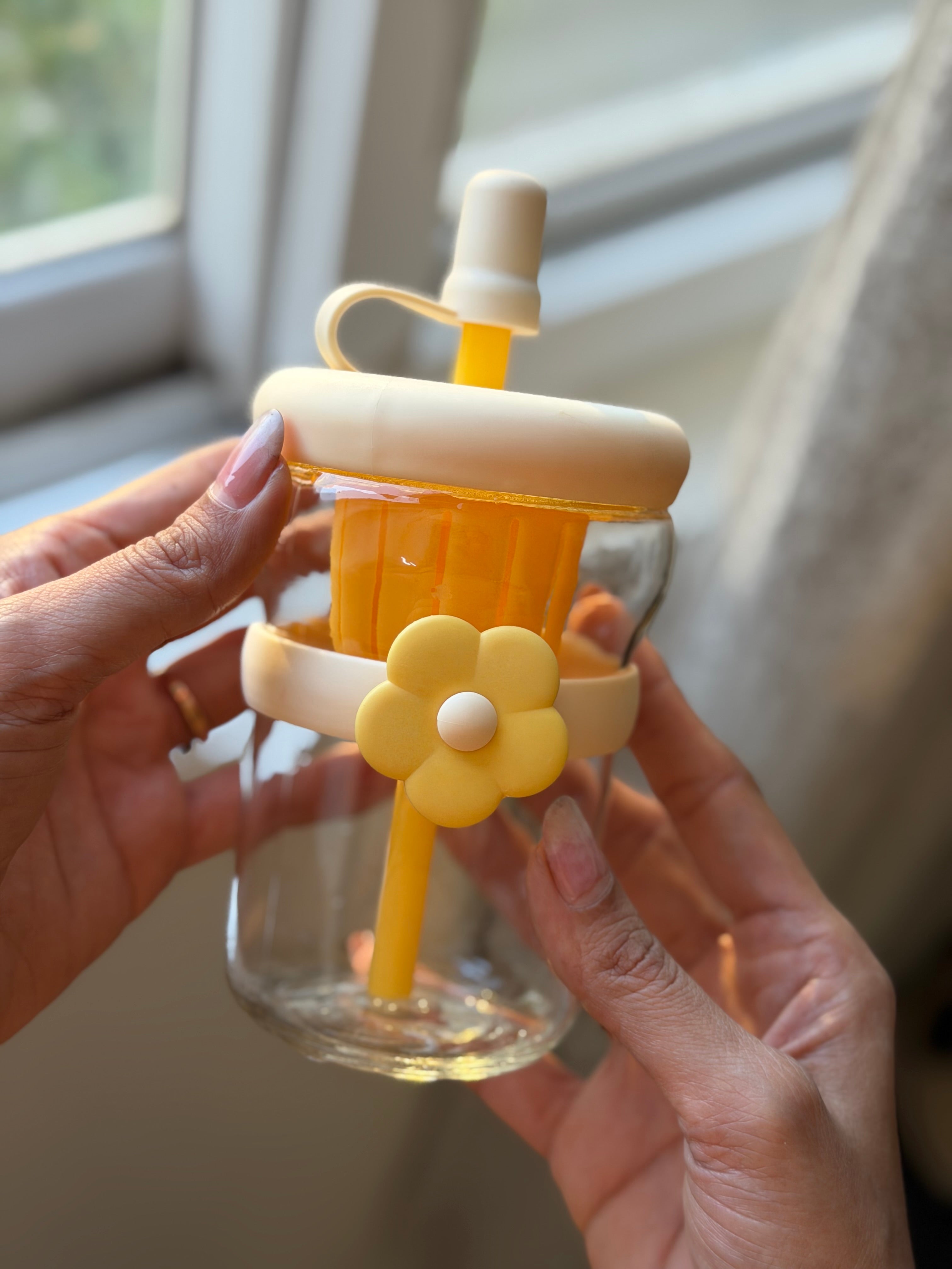 Cute yellow glass