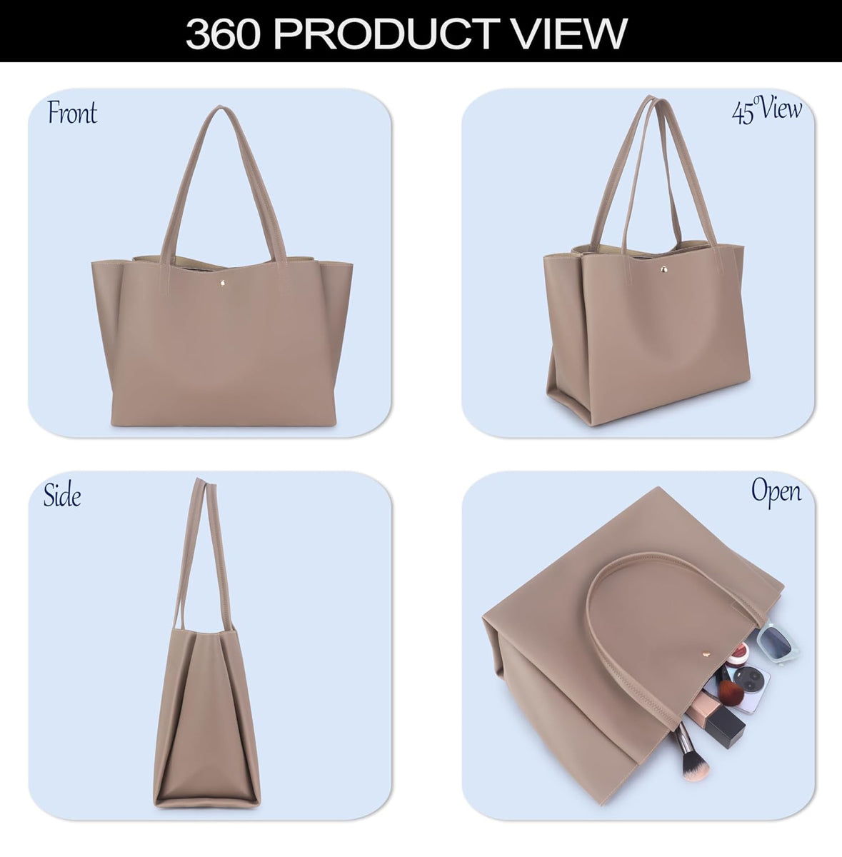 Tote Bag for Women - Beige