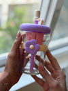 Violet glass jar