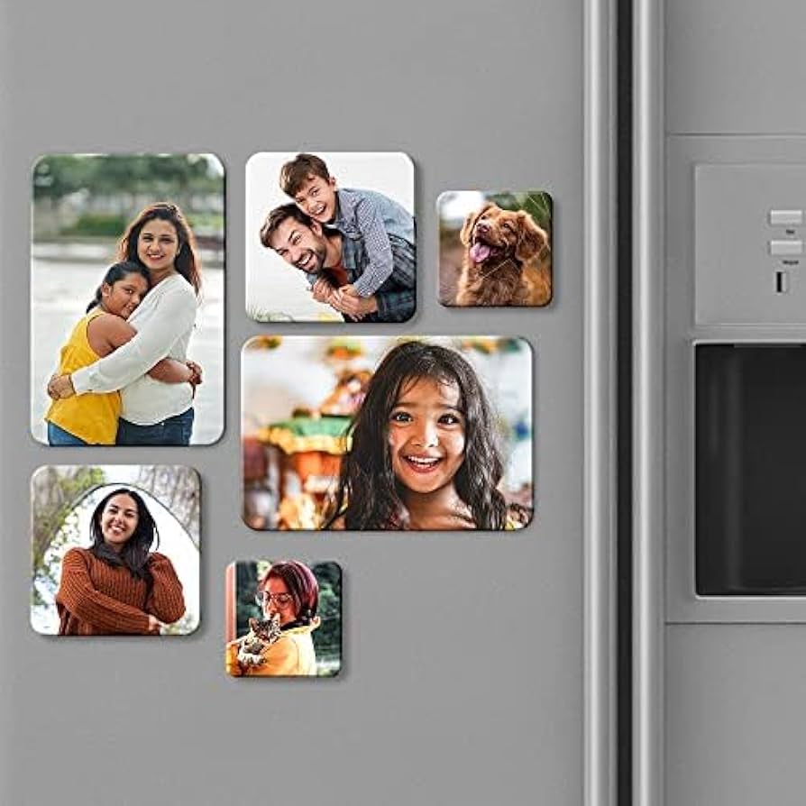 SLIM FRIDGE MAGNET PHOTO (vinyl) 2 piece