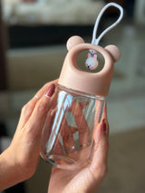Cute bunny 300ml glass jar