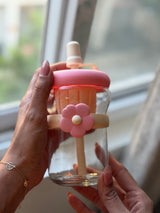 Pink glass 250ml capacity