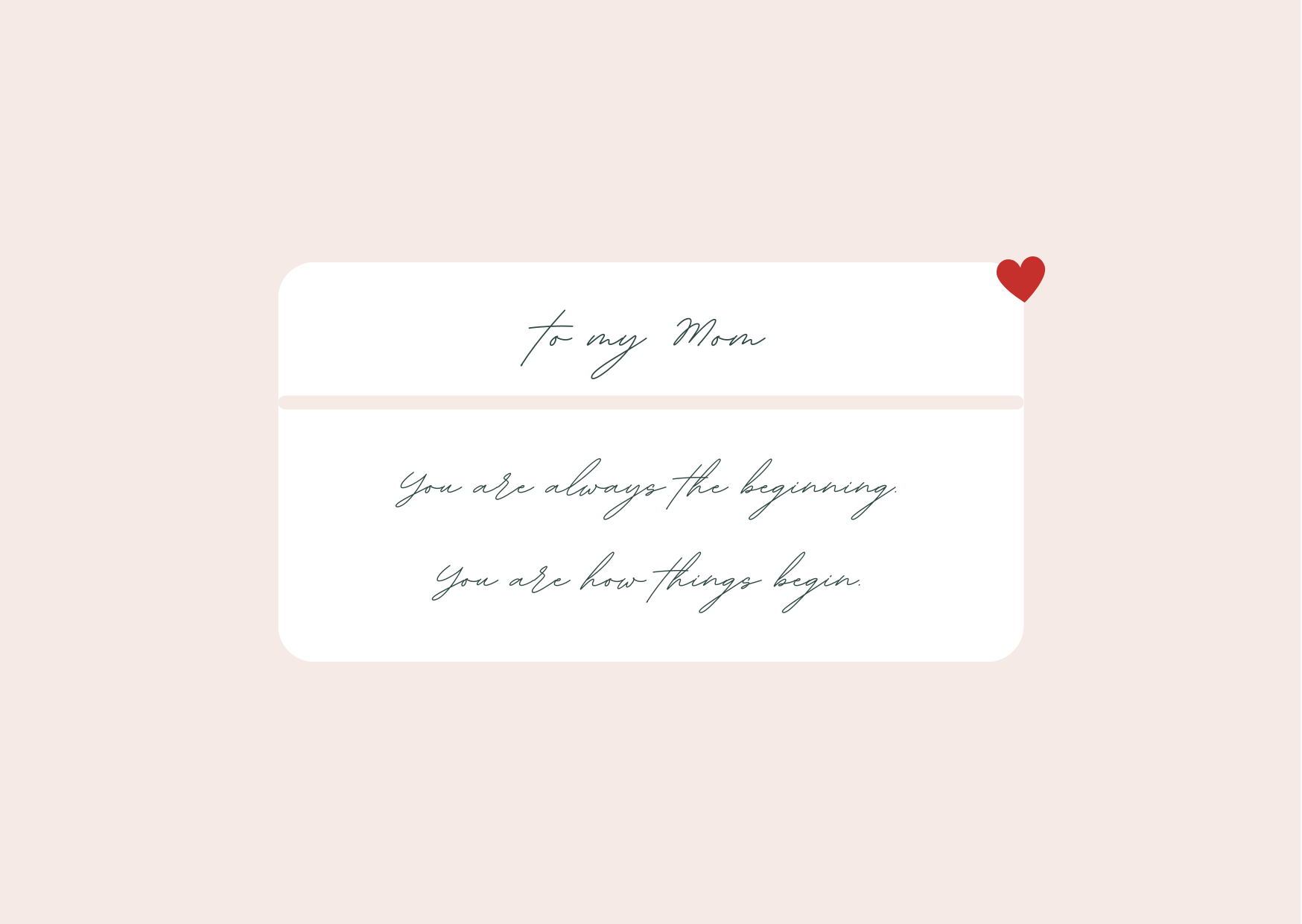 POST CARD FOR MOM